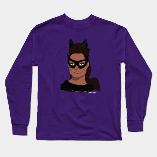 Eartha Kitt: Catwoman Long Sleeve T-Shirt by CraytonSatans